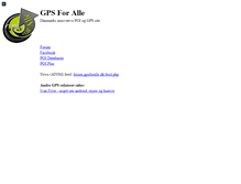 Tablet Screenshot of gpsforalle.dk